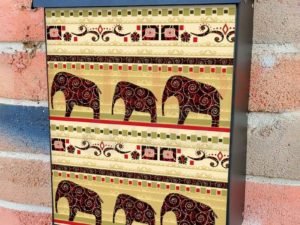 African Folk Quilt Pattern #1 Colonial Mailbox Cover
