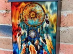 Colorful Dreamcatcher #3 Colonial Mailbox Cover