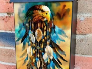 Eagle with Dreamcatcher #8 Colonial Mailbox Cover
