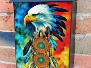 Eagle with Dreamcatcher #13 Colonial Mailbox Cover