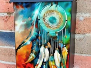 Colorful Dreamcatcher #4 Colonial Mailbox Cover
