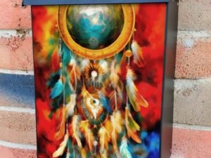 Colorful Dreamcatcher #5 Colonial Mailbox Cover