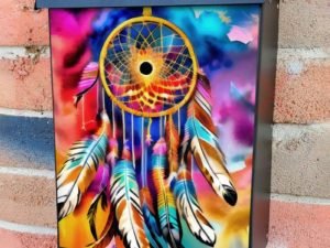 Colorful Dreamcatcher #6 Colonial Mailbox Cover