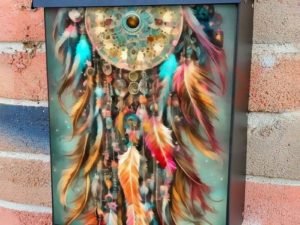Colorful Dreamcatcher #7 Colonial Mailbox Cover