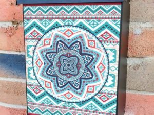 Beautiful Bohemian Mandala #12 Colonial Mailbox Cover
