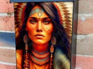 Gorgeous Native Girl #1 Colonial Mailbox Cover