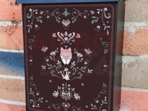 Fox Folklore Design Colonial Mailbox Cover