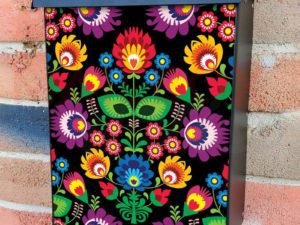 Traditional Polish Folklore Design Colonial Mailbox Cover
