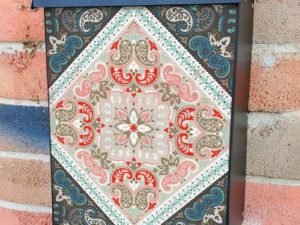 Indian Paisley Folklore Design #3 Colonial Mailbox Cover