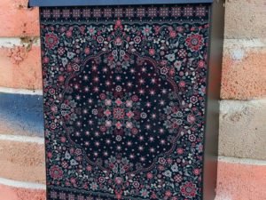 Pretty Folklore Floral Design Colonial Mailbox Cover