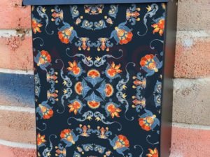 Floral Folklore Design Colonial Mailbox Cover