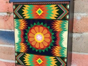 Traditional Ethnic Pattern #2 Colonial Mailbox Cover