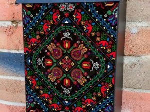 Ukrainian Folklore Design Colonial Mailbox Cover