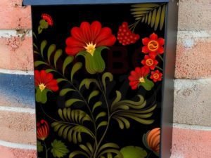 Eastern European Folk Flowers Colonial Mailbox Cover