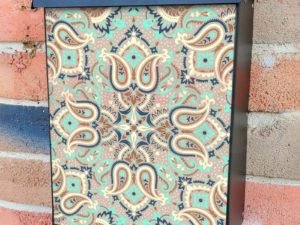 Beautiful Paisley Design #3 Colonial Mailbox Cover