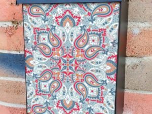 Beautiful Paisley Design #4 Colonial Mailbox Cover