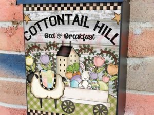 Easter Bed and Breakfast Colonial Mailbox Cover