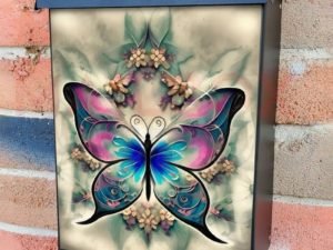 Fantasy Butterfly #2 Colonial Mailbox Cover