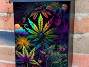 Fantasy Garden Plants Colonial Mailbox Cover