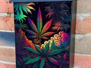 Fantasy Garden Plants #2 Colonial Mailbox Cover