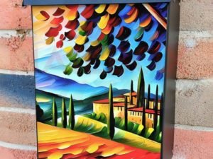 Colorful Tuscany Colonial Mailbox Cover