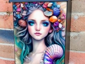 Princess of the Sea Colonial Mailbox Cover