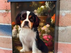Cavalier King Charles Spaniel Colonial Mailbox Cover