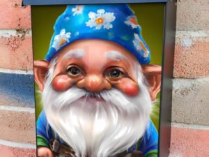 Cute Spring Gnome Colonial Mailbox Cover