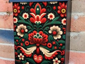 Polish Folklore Design #5 Colonial Mailbox Cover
