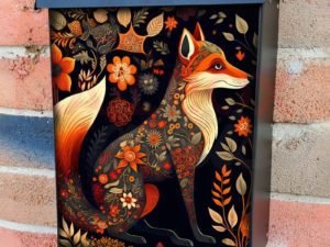 Folk Fairyland Fox #2 Colonial Mailbox Cover