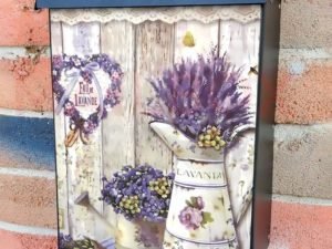 Rustic Lavender Design Colonial Mailbox Cover