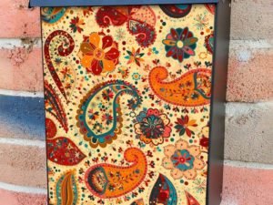 Cute Paisley Design Colonial Mailbox Cover