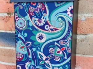 Beautiful Paisley Design #11 Colonial Mailbox Cover