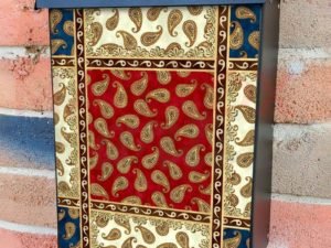 Elegant Paisley Design #3 Colonial Mailbox Cover
