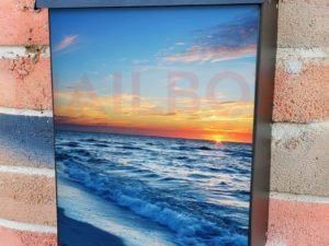 Beautiful Sea Sunset Colonial Mailbox Cover