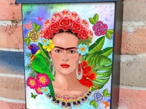 The Gorgeous Frida Kahlo  Colonial Mailbox Cover