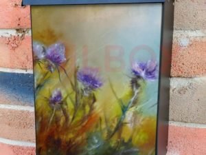 Flowers in the Rain Colonial Mailbox Cover