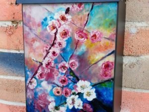 Blooming Rose Bush Colonial Mailbox Cover