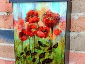 Flowers in the Meadow #2 Colonial Mailbox Cover