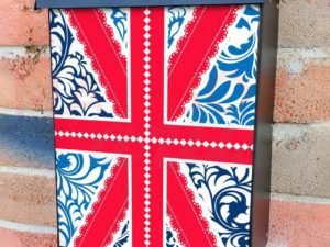 Patchwork British Flag #1 Colonial Mailbox Cover