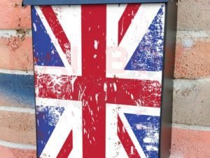 Grunge British Flag Colonial Mailbox Cover