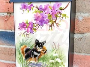 Cute Chihuahua Brothers Colonial Mailbox Cover