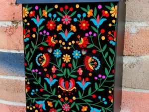Eastern European Folklore Flowers Colonial Mailbox Cover
