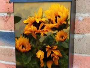 Sunset Sunflowers  Colonial Mailbox Cover