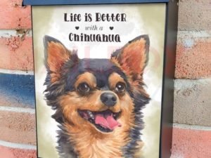 Life is Better with a Chihuahua Colonial Mailbox Cover