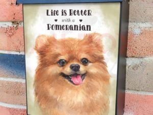 Life is Better with a Pomeranian Colonial Mailbox Cover