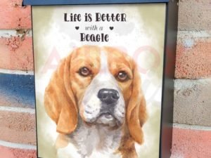 Life is Better with a Beagle Colonial Mailbox Cover