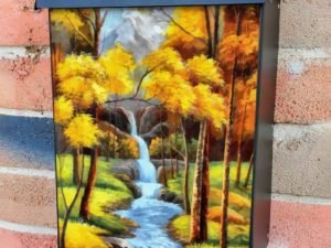 Autumn in the Woods Colonial Mailbox Cover