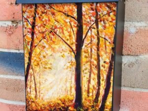 Sunlight Through the Leaves Colonial Mailbox Cover