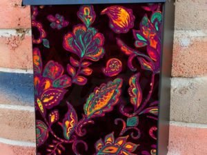 Beautiful Paisley Design #8 Colonial Mailbox Cover
